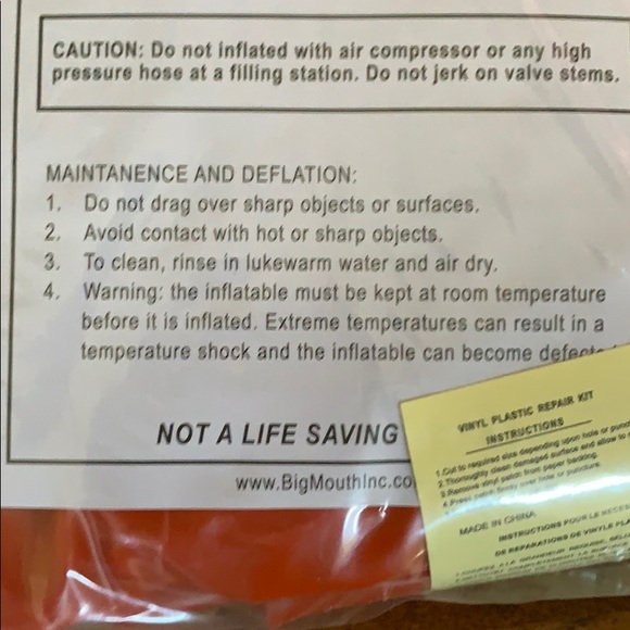 ❄️NEW IN BOX❄️BIG MOUTH Flyin’ FOX Snow Tube - Picture 13 of 14